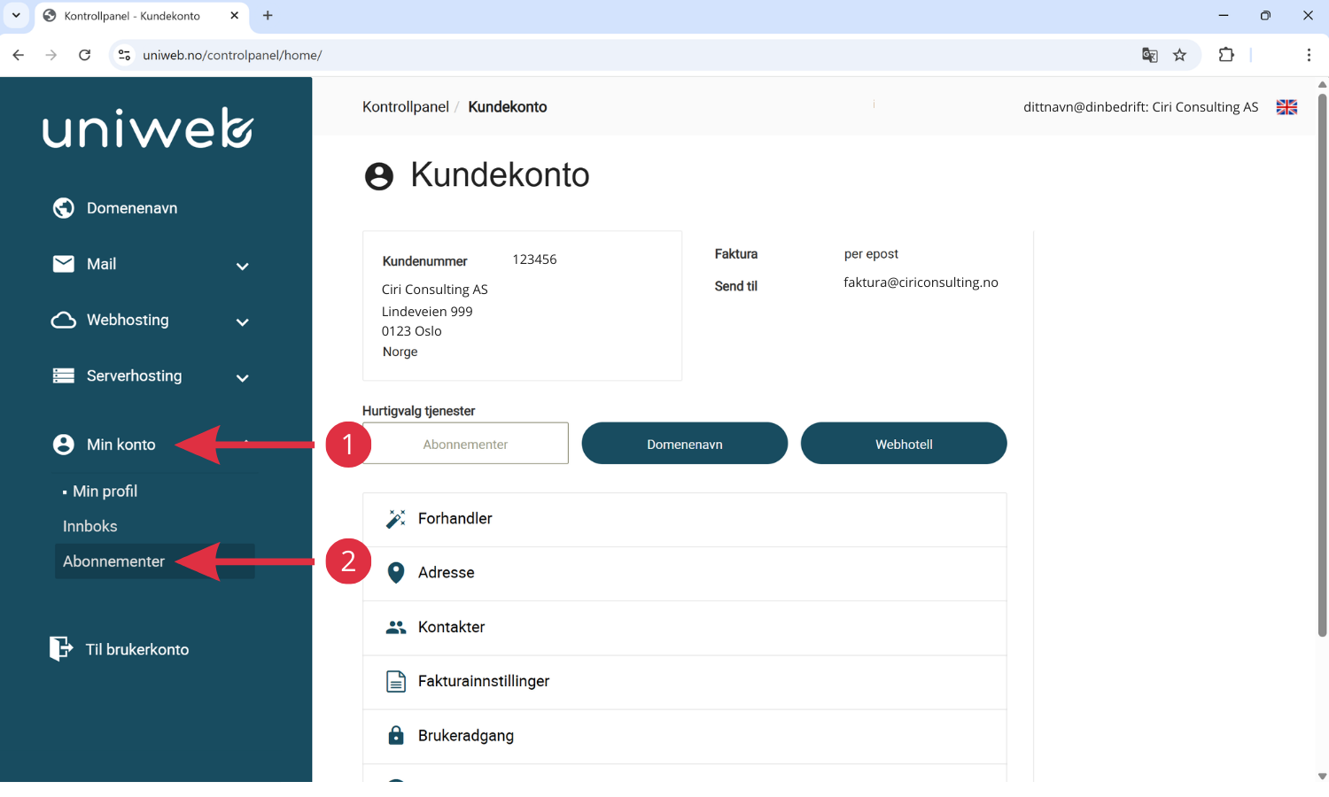 1 - UNIWEB - avslutte tjenester for kunde.png