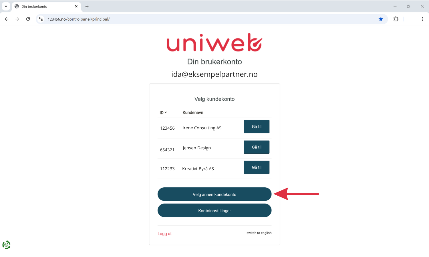 1 - UNIWEB - oprette kundekonto i kontrollpanelet.png