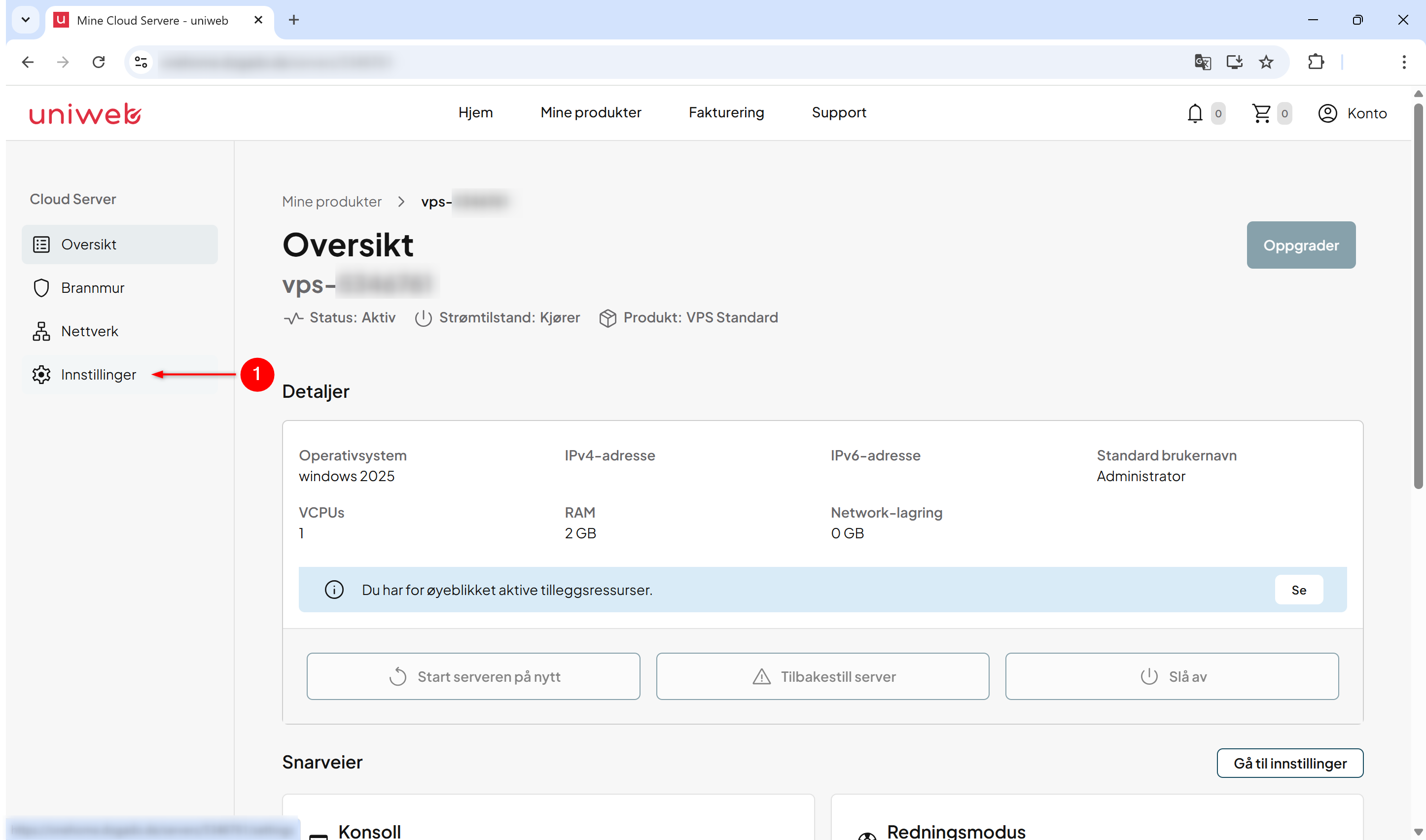 Slik setter du rootpassord for vps - uniweb - 2.png